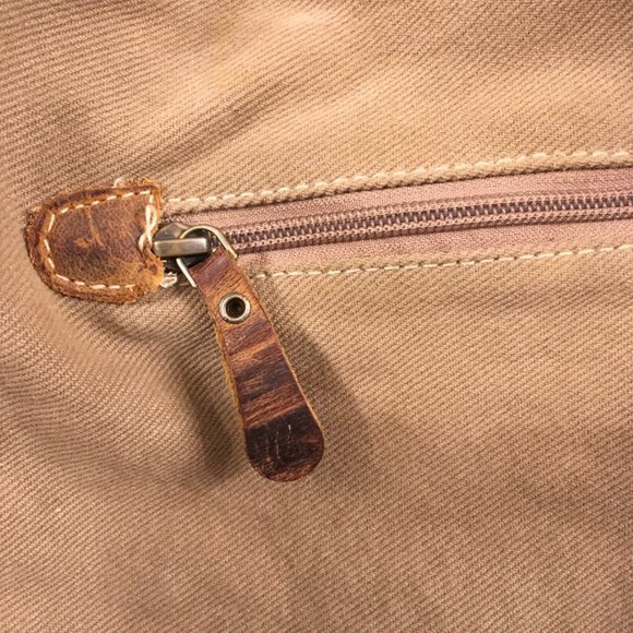 Myra Canvas Leather Rug Crossbody Bag - Picture 6 of 10